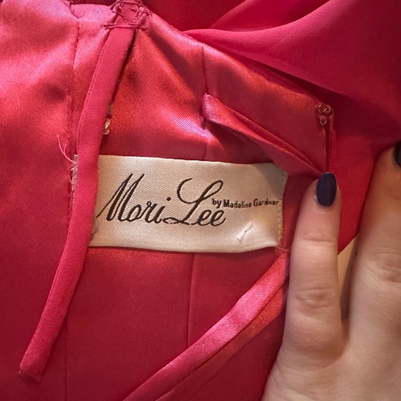 Mori Lee Elegant Pink Embellished Gown - Picture 11 of 11